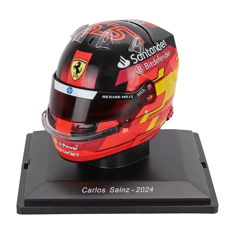 1:5 Helmet -- Carlos Sainz - 2024 Season -- Ferrari -- Atlas F1 1