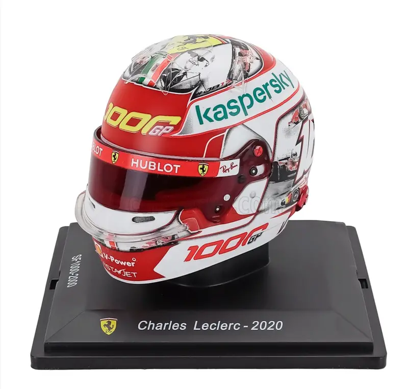 1:5 Helmet -- Charles Leclerc - 2020 Tuscan Gp (1000Th Gp) -- Ferrari -- Atlas F 1