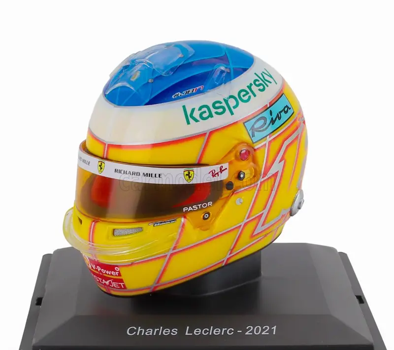 1:5 Helmet -- Charles Leclerc - 2021 French Gp -- Ferrari -- Atlas F1 1