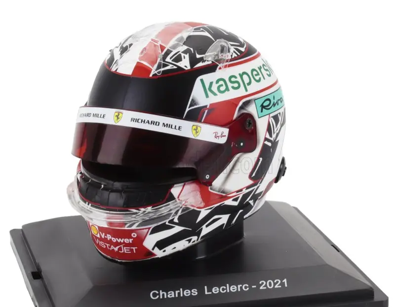 1:5 Helmet -- Charles Leclerc - 2021 Season -- Ferrari -- Atlas F1 1