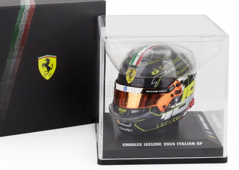 1:5 Helmet -- Charles Leclerc - 2024 Italian Gp -- Ferrari -- Looksmart F1 1