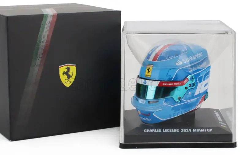1:5 Helmet -- Charles Leclerc - 2024 Miami Gp -- Ferrari -- Looksmart F1 1