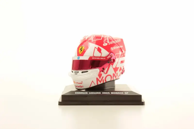 1:5 Helmet -- Charles Leclerc - 2024 Monaco Gp Winner -- Ferrari -- Looksmart F1 2