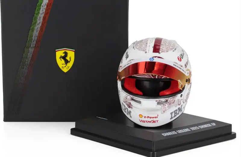 1:5 Helmet -- Charles Leclerc - 2025 China Gp -- Ferrari -- Looksmart F1 1