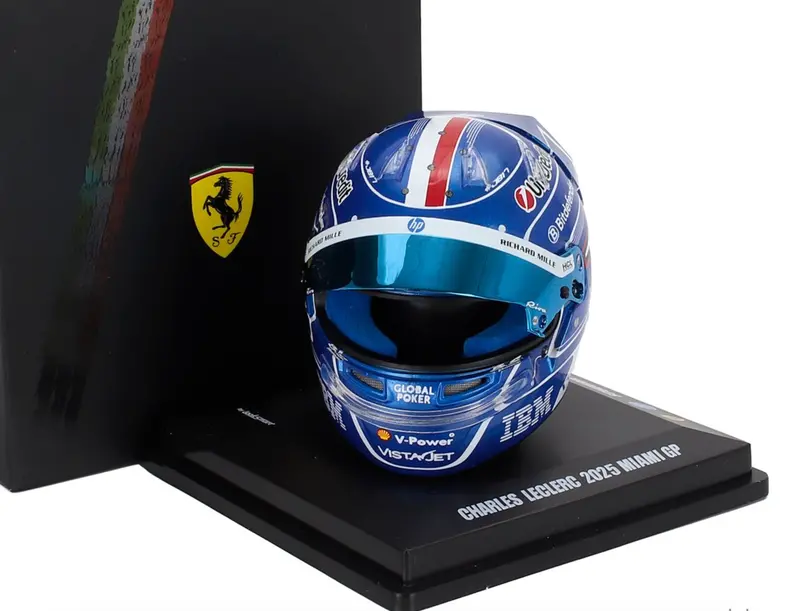 1:5 Helmet -- Charles Leclerc - 2025 Miami Gp -- Ferrari -- Looksmart F1 1