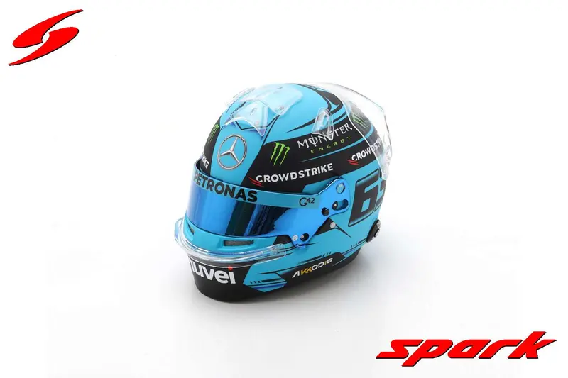 1:5 Helmet -- George Russell -- 2023 Season -- Mercedes -- Spark F1 1