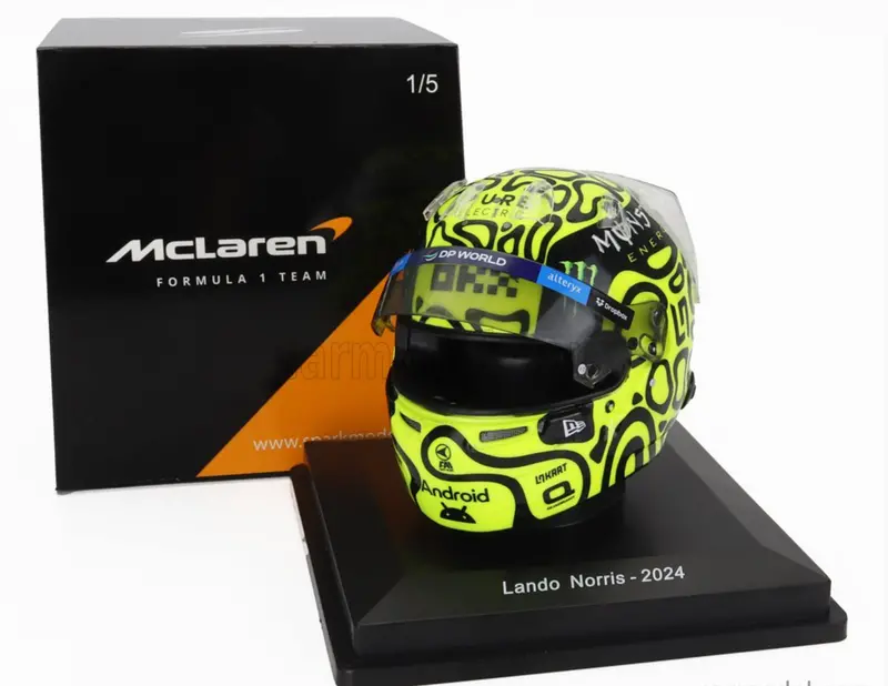 1:5 Helmet -- Lando Norris - 2024 Season -- Mclaren -- Spark F1 1