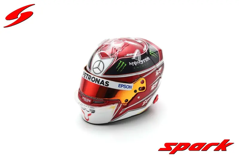 1:5 Helmet -- Lewis Hamilton - 2019 World Champion -- Mercedes -- Spark F1 1