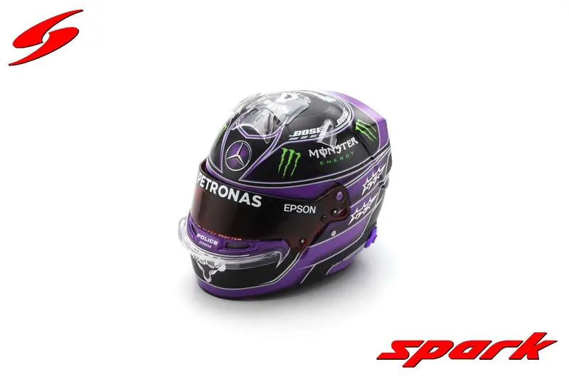 1:5 Helmet -- Lewis Hamilton - 2020 World Champion -- Mercedes -- Spark F1 1