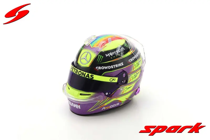 1:5 Helmet -- Lewis Hamilton -- 2023 Season -- Mercedes -- Spark F1 1