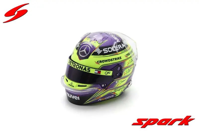 1:5 Helmet -- Lewis Hamilton - 2024 British Gp Winner -- Mercedes -- Spark F1 1
