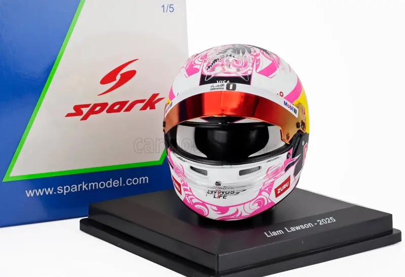1:5 Helmet -- Liam Lawson - 2025 Season -- Racing Bulls -- Spark F1 1