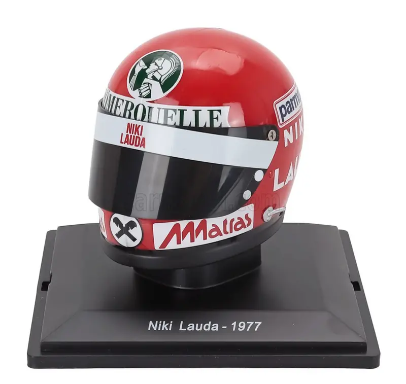1:5 Helmet -- Niki Lauda - 1977 Season -- Ferrari -- Atlas F1 1