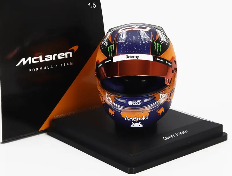 1:5 Helmet -- Oscar Piastri - 2024 Australian Gp -- Mclaren -- Spark F1 1
