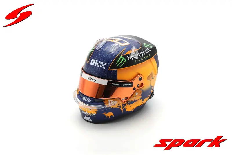 1:5 Helmet -- Oscar Piastri - 2024 Australian Gp -- Mclaren -- Spark F1 2