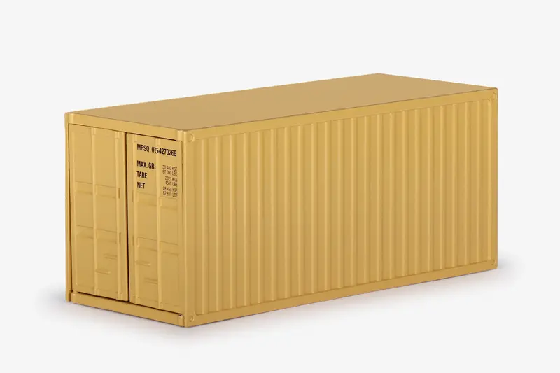 1:50 20' Shipping Container -- Tan -- Conrad 99928/08 1