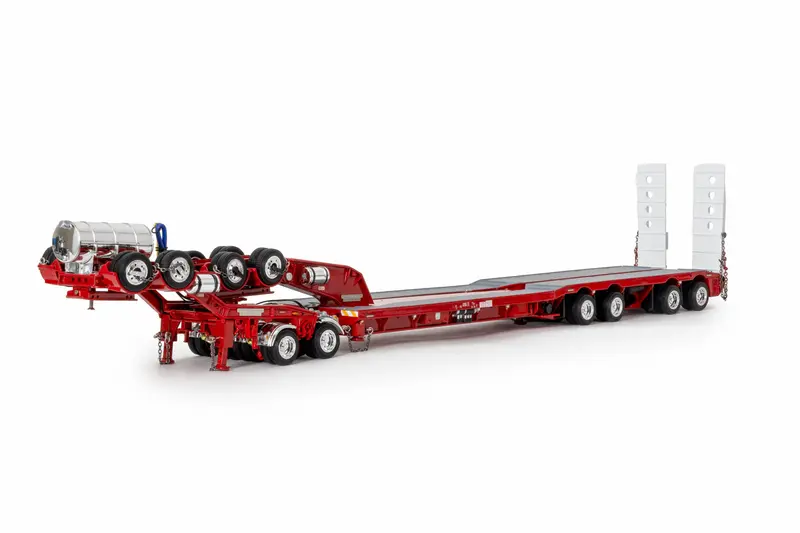 1:50 4X8 Swingwing And 2X8 Dolly Trailer -- Rosso Red -- Drake Truck Zt09340 1