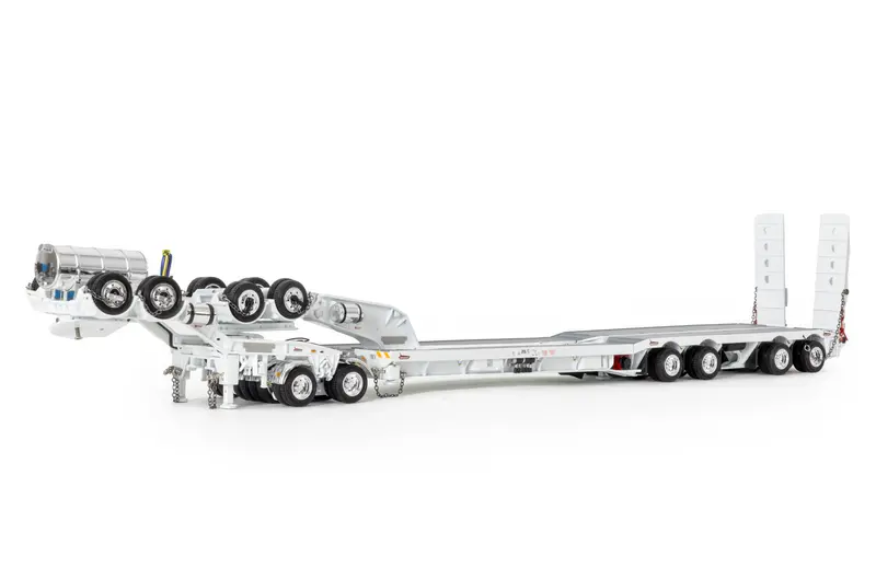 1:50 4X8 Swingwing And 2X8 Dolly Trailer -- White -- Drake Truck Zt09338 1