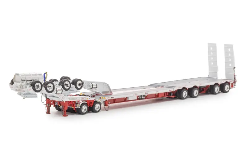 1:50 4X8 Trailer Set W/ Hydraulic Neck - Bowers Haulage -- Drake Truck Zt09347 1