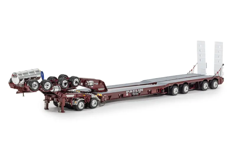 1:50 4X8 Trailer Set W/ Hydraulic Neck - Patlin Transport -- Drake Truck Zt09348 1