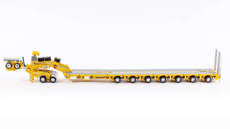1:50 7X8 Steerable Trailer -- Chrome Yellow -- Drake Truck Zt09073 2