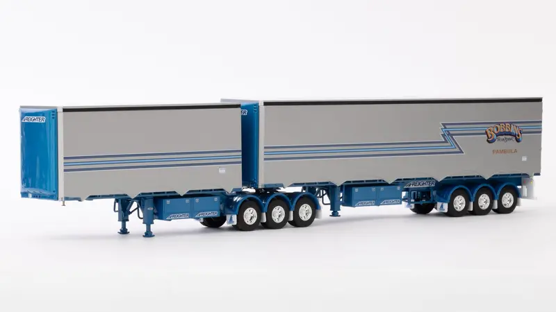 1:50 Eziliner B-Double Trailer Set -- Bobbins Transport -- Drake Truck Zt09258 1