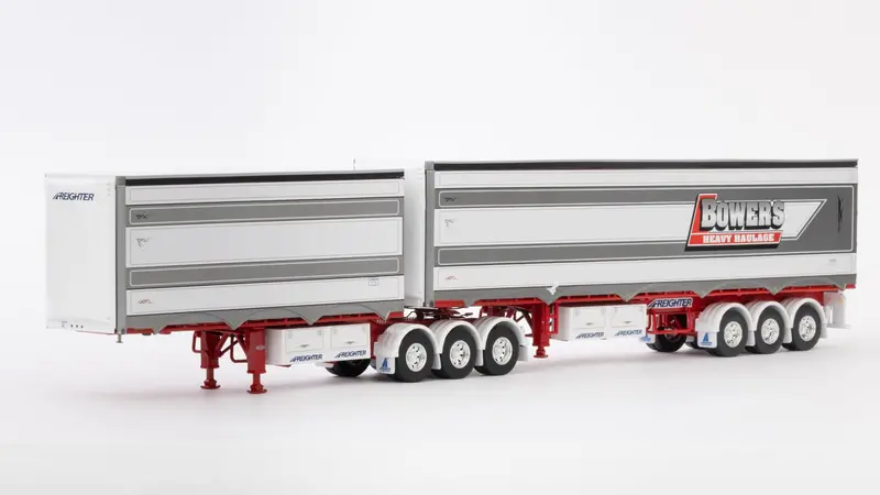 1:50 Eziliner B-Double Trailer Set - Bowers Heavy Haulage -- Drake Truck Zt09256 1
