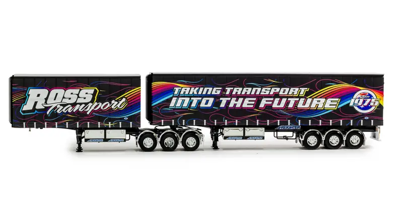 1:50 Eziliner B-Double Trailer Set -- Ross Transport -- Drake Truck Zt09287 2