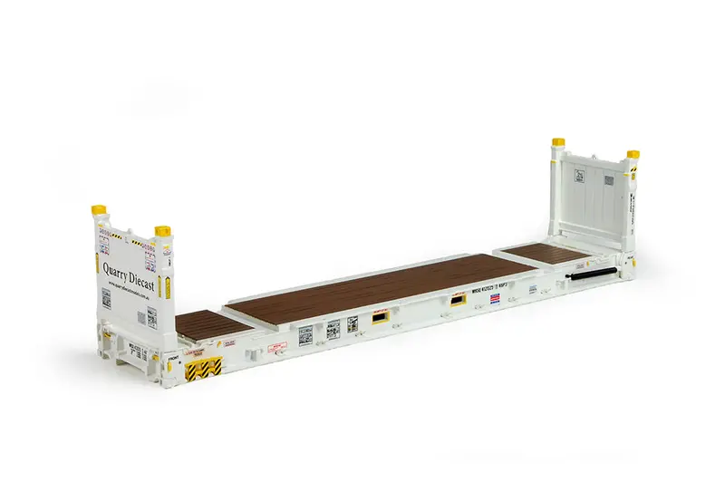 1:50 Flatrack Shipping Container - Mrsq -- White -- Tekno 1