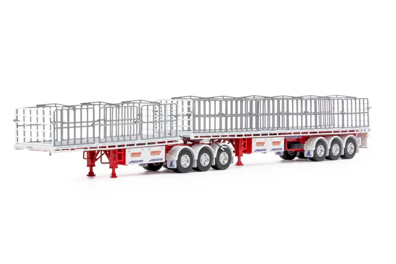 1:50 Freighter B Double Flat Top -- Dawson's Haulage -- Drake Truck Zt09267 1