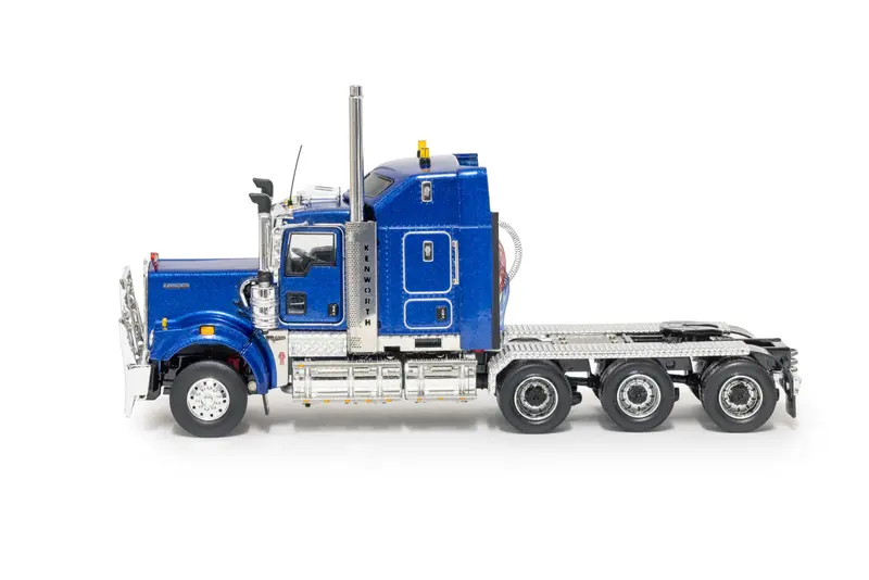 1:50 Kenworth C509 Sleeper Tri Drive -- Metallic Blue -- Drake Truck Z01647 2