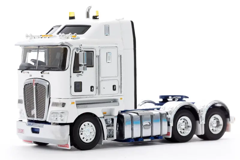 1:50 Kenworth K200 2.3 Cabin -- White/Blue -- Drake Truck Z01544 1