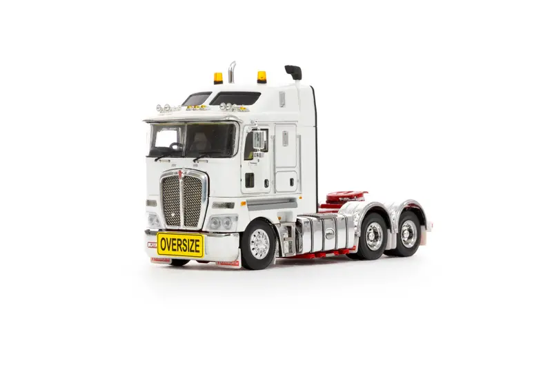 1:50 Kenworth K200 2.3 Cabin -- White/Red -- Drake Truck Z01424 1