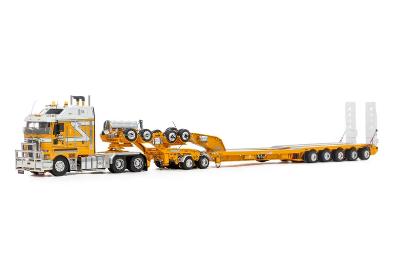 1:50 Kenworth K200 W/Drop Deck Trailer -- Tj Clark & Sons -- Drake Truck Zt09336 1