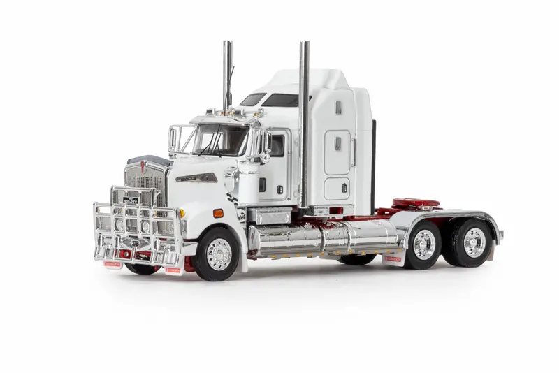 1:50 Kenworth T909 -- White/Red -- Drake Truck Z01638 1