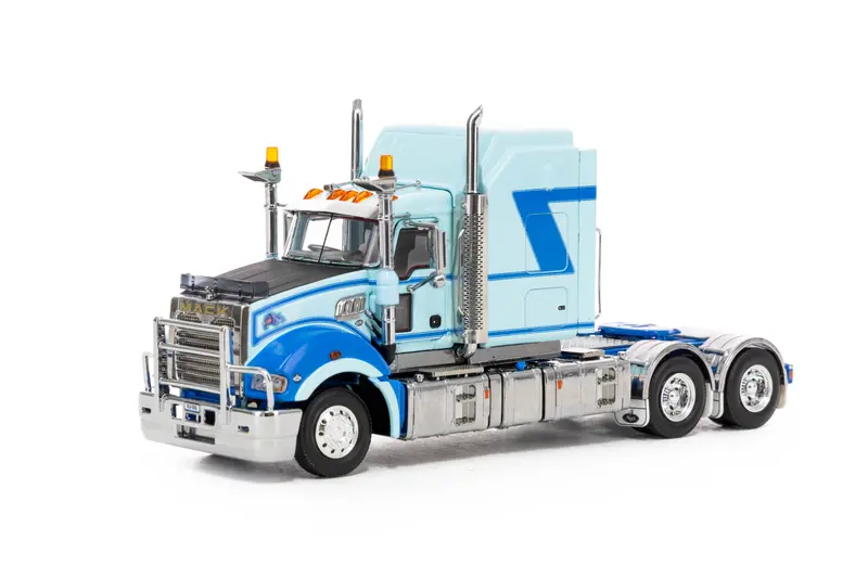 1:50 Mack Late Edition Superliner -- Light Blue/Blue -- Drake Truck Z01511 1