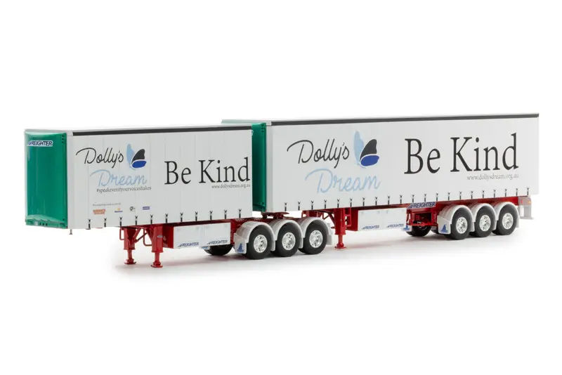 1:50 T-Liner B-Double Trailer Set - Dawson "Dolly's Dream" - Drake Truck Zt09226 1