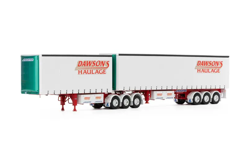 1:50 T-Liner B-Double Trailer Set -- Dawson's Haulage -- Drake Truck Zt09299 2