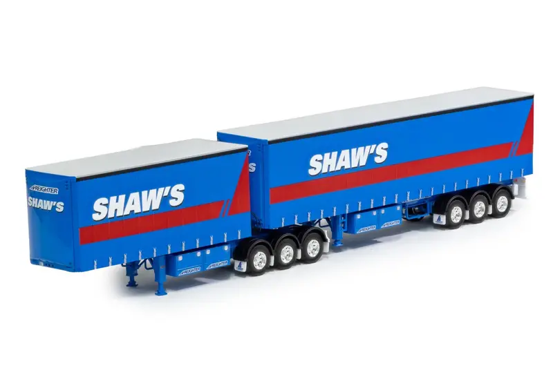 1:50 T-Liner B-Double Trailer -- Shaw's Transport -- Drake Truck Zt09352 1