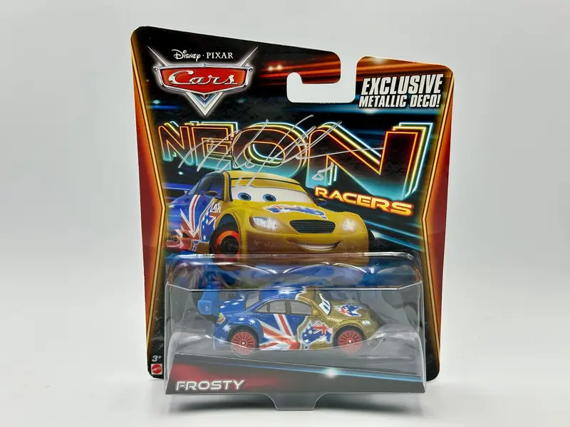 1:55 Frosty - *Signed* Neon Racers -- Disney "Cars" Mattel Cbn43 1