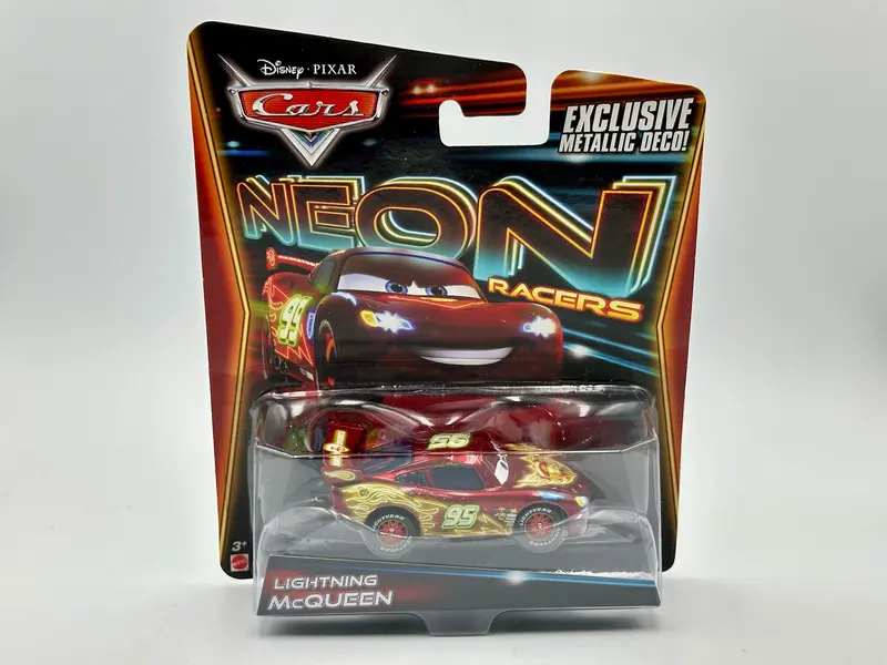 1:55 Lightning Mcqueen - Neon Racers -- Disney "Cars" Mattel Cbg12 1