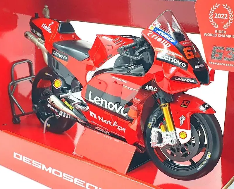 1:6 2022 Champion - Francesco Bagnaia -- #63 Ducati Lenovo Team -- Maisto Motogp 1