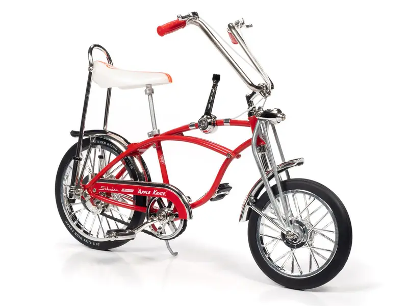 1:6 Schwinn "Stik Shift Sting Ray" Bicycle - Apple Krate (Red) - Auto World Bike 1
