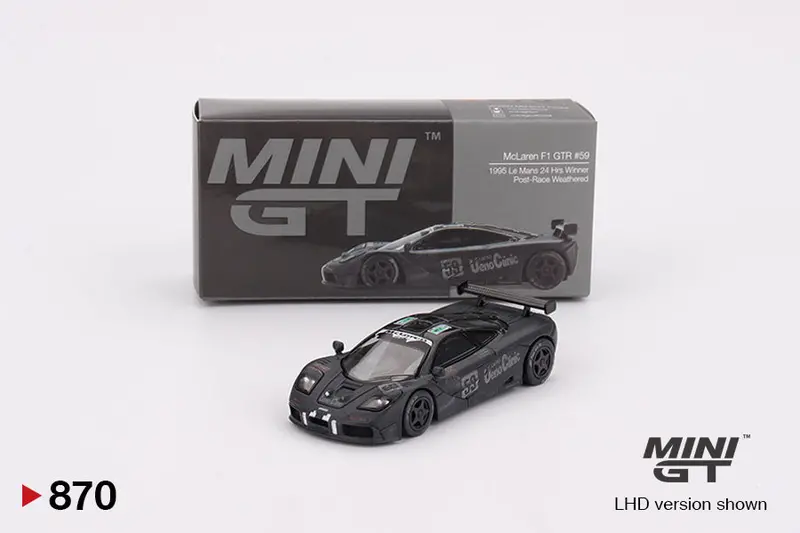 1:64 1:64 1995 Le Mans 24Hr Winner (Weathered) -- #59 Mclaren F1 Gtr -- Mini Gt 1