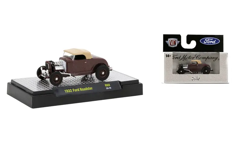 1:64 1932 Ford Roadster -- Brown -- M2 Machines Detroit Muscle 1