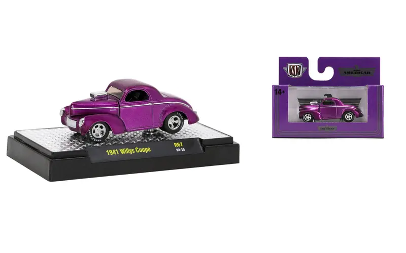 1:64 1941 Willys Coupe -- Purple -- M2 Machines Detroit Muscle 1