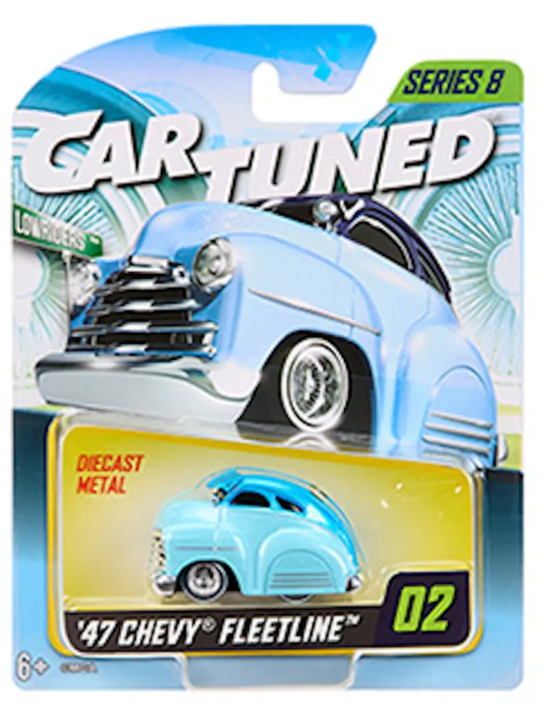 1:64 1947 Chevrolet Fleetline -- Light Blue -- Cartuned: Mainline Series 8 1