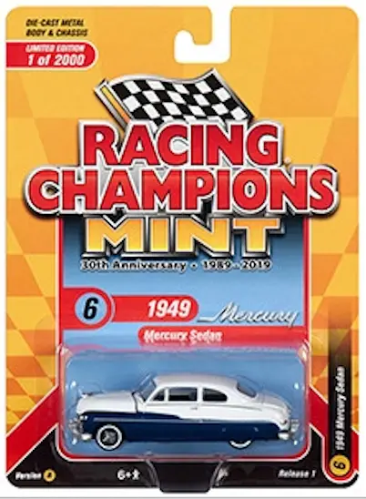 1:64 1949 Mercury Sedan -- Blue And White -- Johnny Lightning 1