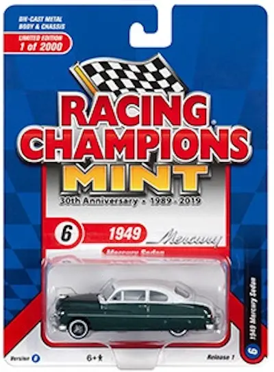 1:64 1949 Mercury Sedan -- Green And White -- Johnny Lightning 1