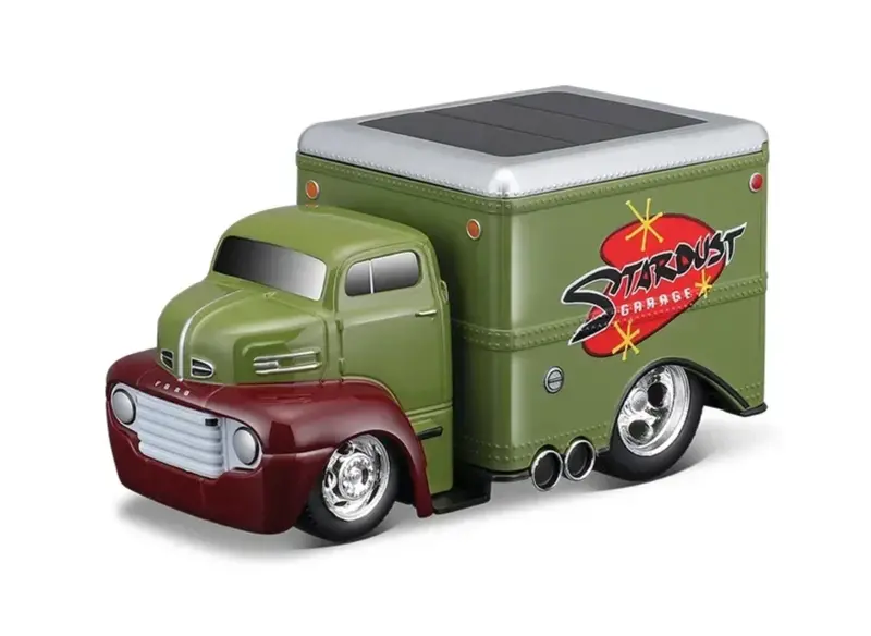 1:64 1950 Ford Coe Box Truck -- Muscle Machines Work Rigs 1